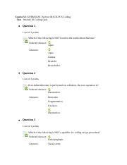 MOD 3 Quiz ICD 10 Docx Course M132 HIM1126C Section 04 ICD PCS Coding