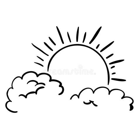 Isolated Clouds and Sun Design Stock Vector - Illustration of season, beauty: 80725105