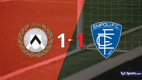 Udinese Vs Empoli Resultado Goles Y Resumen Del Partido Tyc Sports