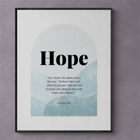 Hope Definition Printable Wall Art Hope Print Hope Etsy