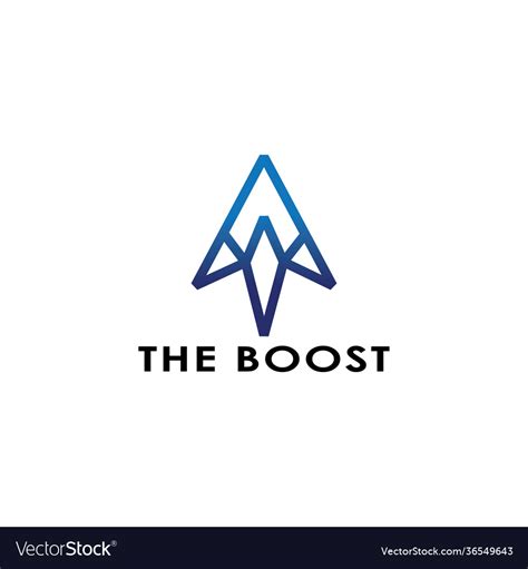 Boost logo design Royalty Free Vector Image - VectorStock