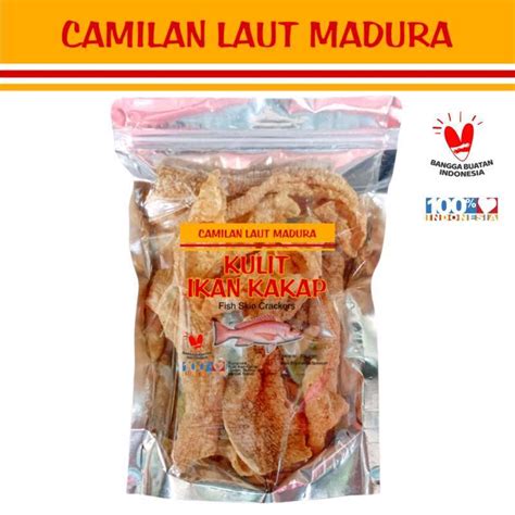 Jual KULIT IKAN KAKAP Teman Santai Buat Oleh Oleh Kemasan 100 Gram