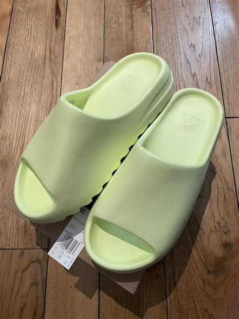 Adidas Yeezy Slide Glow Green Restock 2022 Grailed