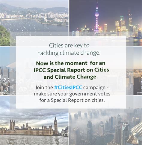 Mayors City Networks And Urban Stakeholders Worldwide Call For An Ipcc