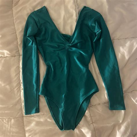 Vintage Gilda Marx Turquoise Leotard 🧨 •cutest Long Depop