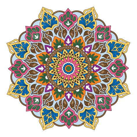 Hindu Festival Vector Hd Png Images Colourful Mandala For Islamic