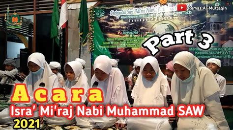 Isra Mi Raj Nabi Muhammad Saw Hadrah Tpq Al Muttaqin Youtube