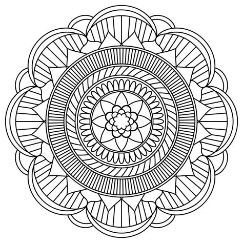 Free SVG Files | SVG, PNG, DXF, EPS | Floral Mandala