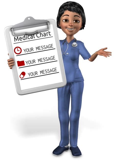 Nurse Showing Chart Great Powerpoint Clipart For Presentations