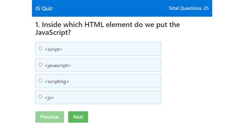 Create A Quiz App Using Html Css And Javascript Source Code Images