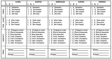 Registro De Conducta Semanal Actualizado Junio