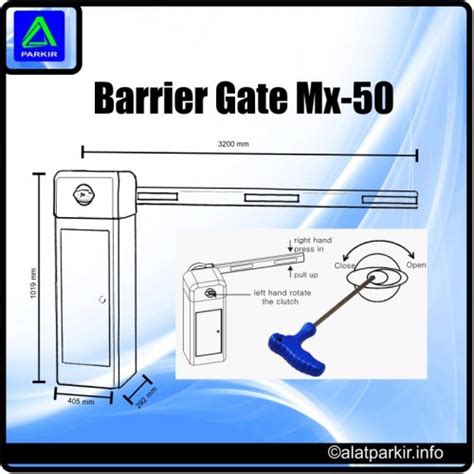 Alat Parkir Jual Barrier Gate MX 50 6 0s Murah Palang Otomatis