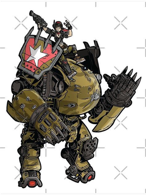 "Moze The Gunner With Iron Bear Borderlands 3" Poster for Sale by WordsGamersUse | Redbubble