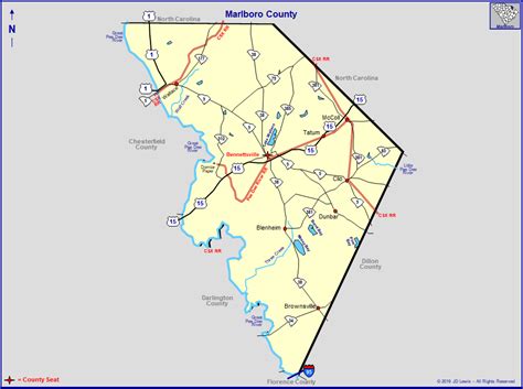 Marlboro County Map