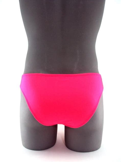 Tahitian Sexy Coral Men Bikini Swimsuit No Drawstring Etsy