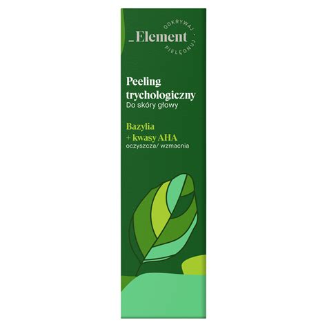 Element peeling trychologiczny do skóry głowy Bazylia kwasy AHA 100