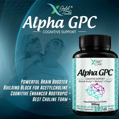 Alpha Gpc Choline Supplement Mg Veggie Capsules Ebay