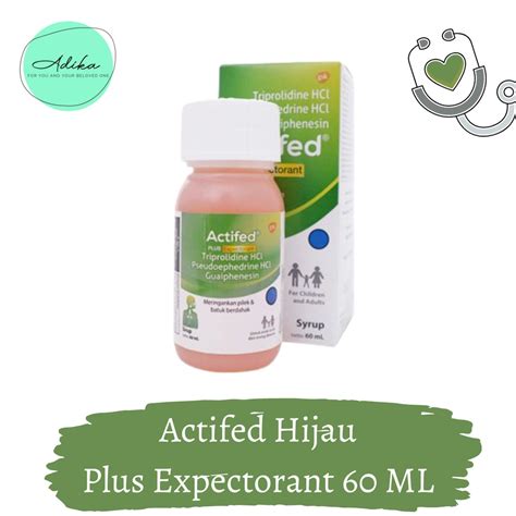 Jual Actifed Hijau Plus Expectorant Ml Shopee Indonesia