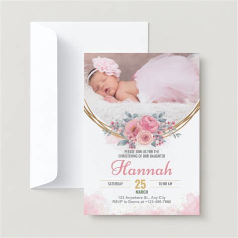 Free And Customizable Christening Templates