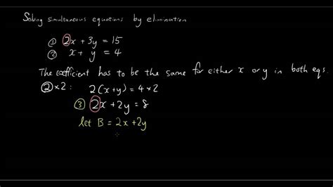 Anyone Can Do Algebra Lesson Solving Simultaneous Equations By