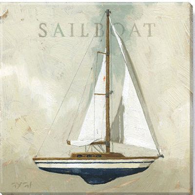 Darren Gygi Home Collection Sailboat Giclee Wall Art Nautical Canvas