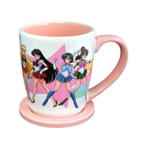 Just Funky Sailor Moon Mug With Coaster Lid