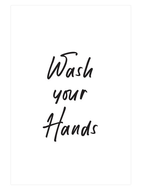 Wash Your Hands Sign Printable