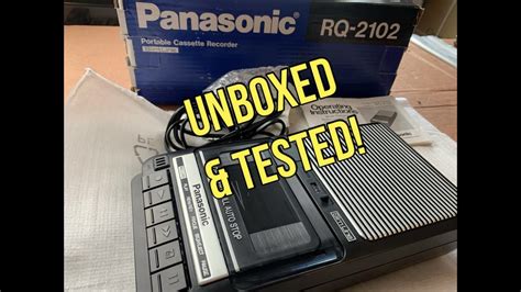 Panasonic Rq Cassette Recorder Unboxing Teardown Demo Casse