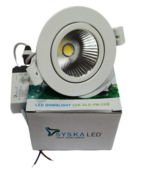 Syska Led Cob Down Light 9W For Indoor 12W At Rs 500 Piece In New