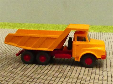 Modellspielwaren Reinhardt 1 87 Wiking MAN Muldenkipper Orange 671 1 A