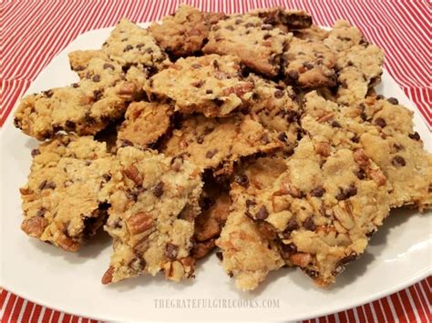 Chocolate Chip Pecan Brittle The Grateful Girl Cooks