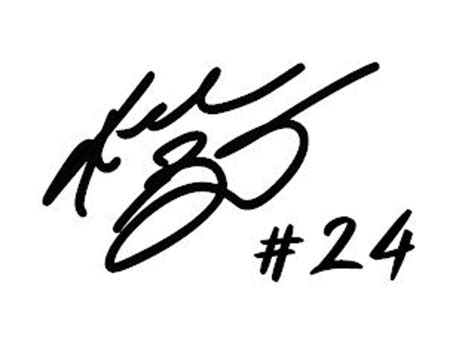 Kobe Bryant Signature Decal Mamba / 24 / 8 | Etsy