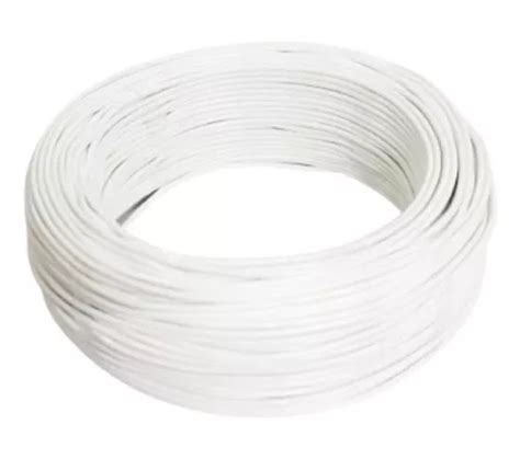 Cable flexible Eletrocon Fio Cabo Flexível 4 Mm 10 Metros Branco 4mm