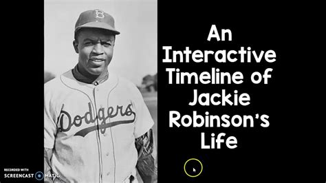 Printable Jackie Robinson Timeline