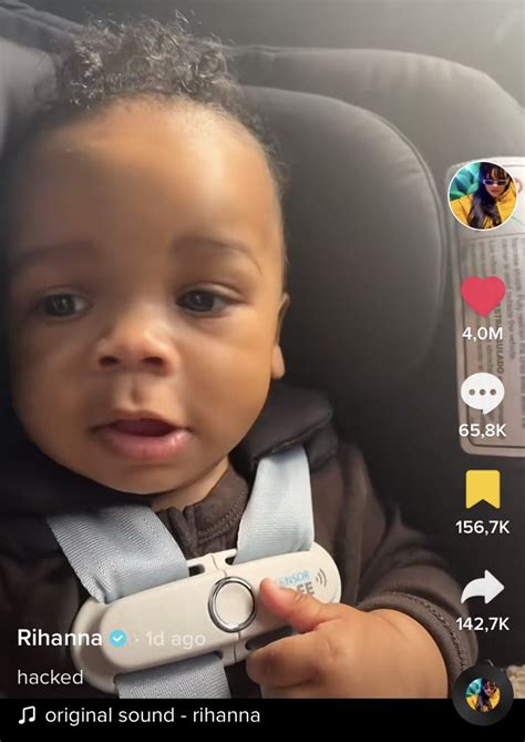 Fentystats On Twitter Rihannas First Tik Tok With Her Son Has