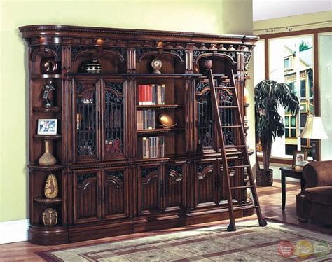 Parker House Barcelona Antique Library Bookcase Wall Bar Pack B Library