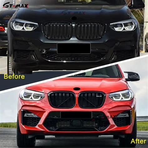 Car Body Kit For BMW X4 G02 2019 2022 To X4M Include Front Bumper With