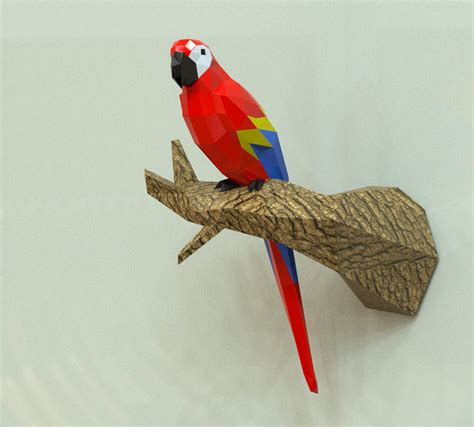 Parrot Papercraft Parrot Parrot Ts Macaw Papercraft Birds Bird Porn