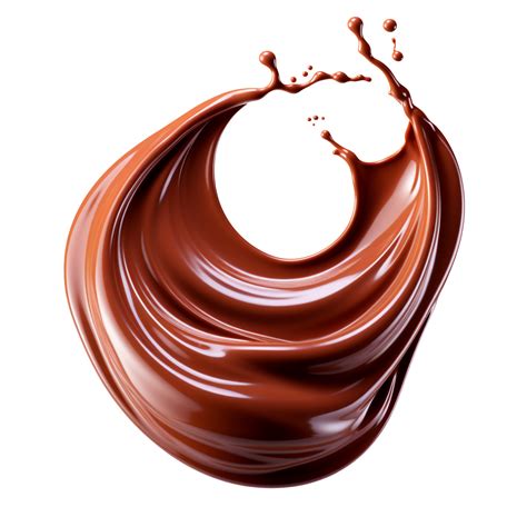 Flowing Chocolate Isolated On Transparent Background 46828617 Png