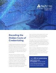 Decoding the Hidden Costs of Credentialing | Course Hero