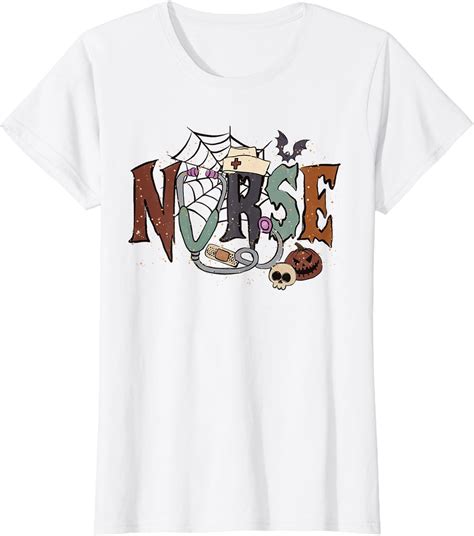 Halloween Nurse Shirt Icu Nicu Nurse Er Rn Picu Nursing T Shirt