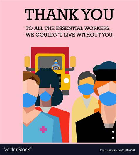 essential worker royalty  vector image vectorstock