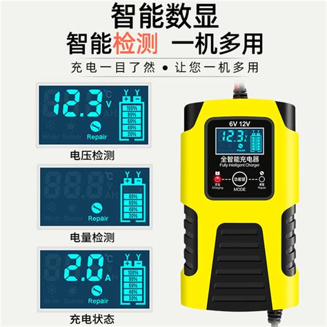 Motorcycle Battery Charger 6v12v Pedal Lead Acid Battery Full Intelligent Repair Universal Charger