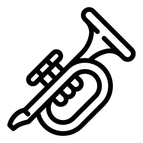 Trumpet Icon Outline Style Vector Art At Vecteezy