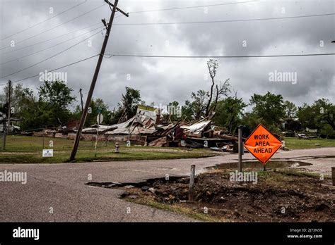 May Foard Texas U S A Severe Storm Sweeps Across Western