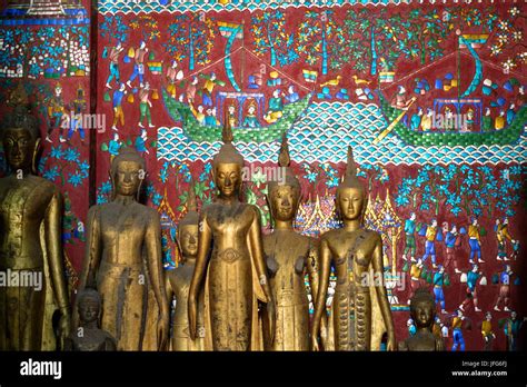 Wat Xieng Thong Buddhist Temple In Luang Prabang Laos Asia Stock