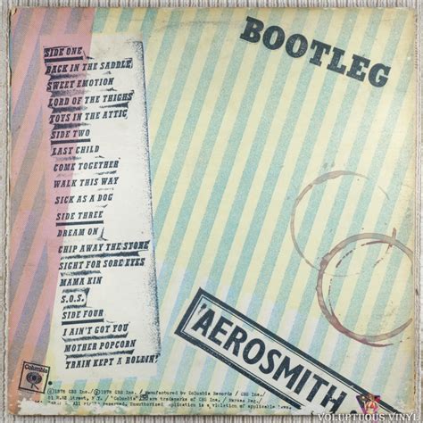 Aerosmith Live Bootleg 1978 2 × Vinyl Lp Album Gatefold