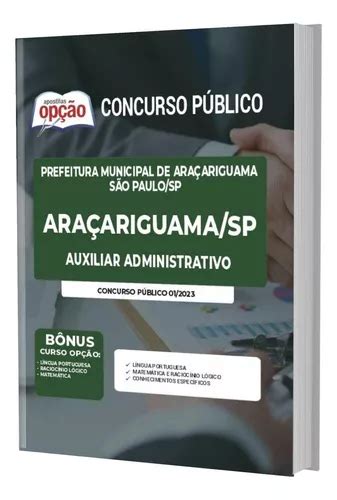 Apostila Concurso Araçariguama Sp Auxiliar Administrativo Mercadolivre