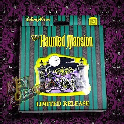 Disney Pin Haunted Mansion Jumbo Pin Hitchhiking Ghosts Glows In