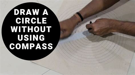 How To Draw A Circle Without A Compass How To Draw Concentric Circles